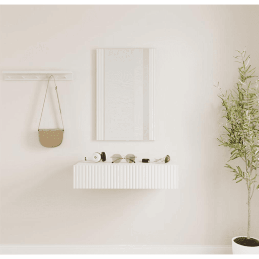 Móvel de entrada Hall de entrada Branco 80x42x97 1 gaveta Amira Muebles Bonitos