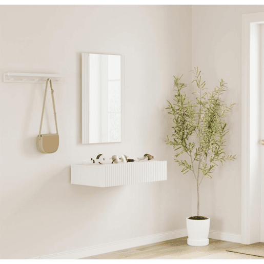 Móvel de entrada Hall de entrada Branco 80x42x97 1 gaveta Amira Muebles Bonitos