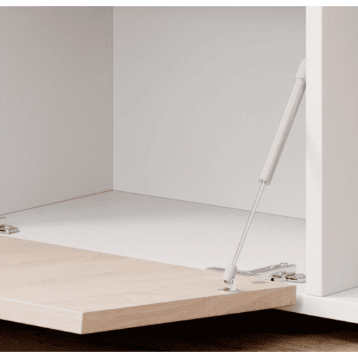 Aparador Sala de estar e jantar BrancoSonoma 135x34x73 3 portas LED Sefora Muebles Bonitos