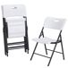Pack mesa redonda plegable + 4 sillas plegables Lifetime Pack mesa redonda plegable + 4 sillas plegables Lifetime Blanco
