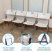 Pack mesa redonda plegable + 4 sillas plegables Lifetime Pack mesa redonda plegable + 4 sillas plegables Lifetime Blanco