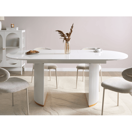Beliani Mesa de jantar extensÃvel DULVERTON Beliani Mesa de jantar extensÃvel DULVERTON
