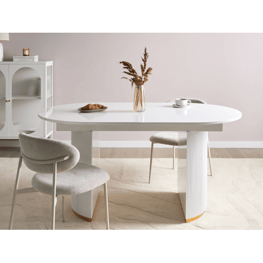 Beliani Mesa de jantar extensÃvel DULVERTON Beliani Mesa de jantar extensÃvel DULVERTON