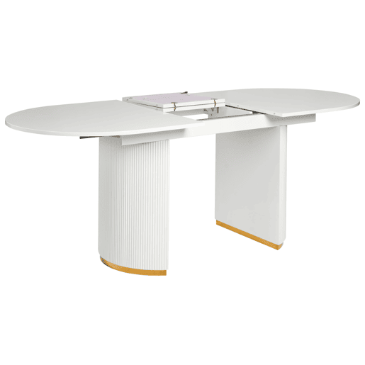Beliani Mesa de jantar extensÃvel DULVERTON Beliani Mesa de jantar extensÃvel DULVERTON