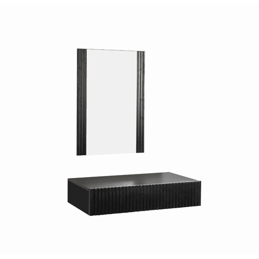 Móvel de entrada Hall de entrada Preto 80x42x97 1 gaveta Amira Muebles Bonitos