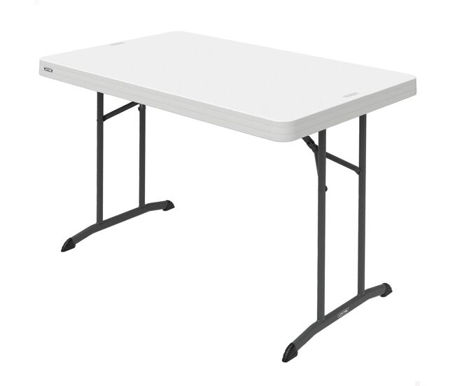Lifetime mesa plegable rectangular 122x76 cm blanca