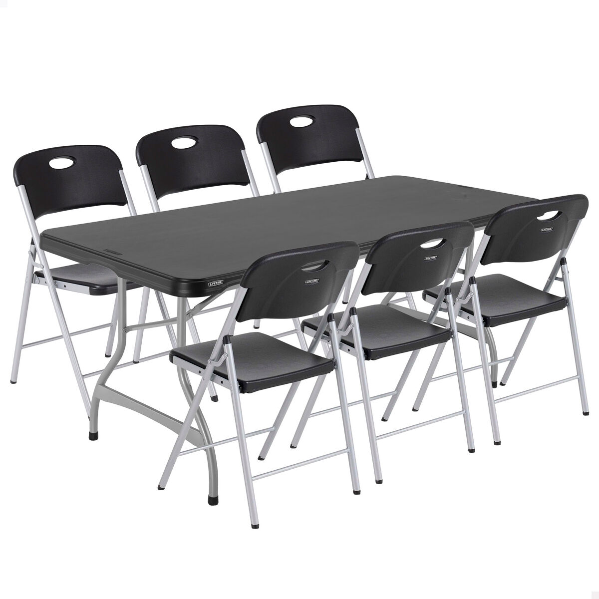 Pack mesa plegable + 6 sillas plegables Lifetime