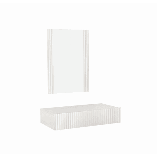 Toucador Quarto de dormir Branco 80x42x97 1 gaveta Velia Muebles Bonitos