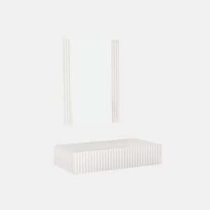 Toucador Quarto de dormir Branco 80x42x97 1 gaveta Velia Muebles Bonitos