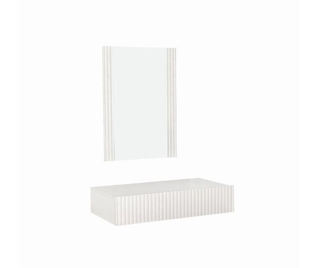 Tocador dormitorio blanco 80x42x97 1 cajón velia muebles bonitos
