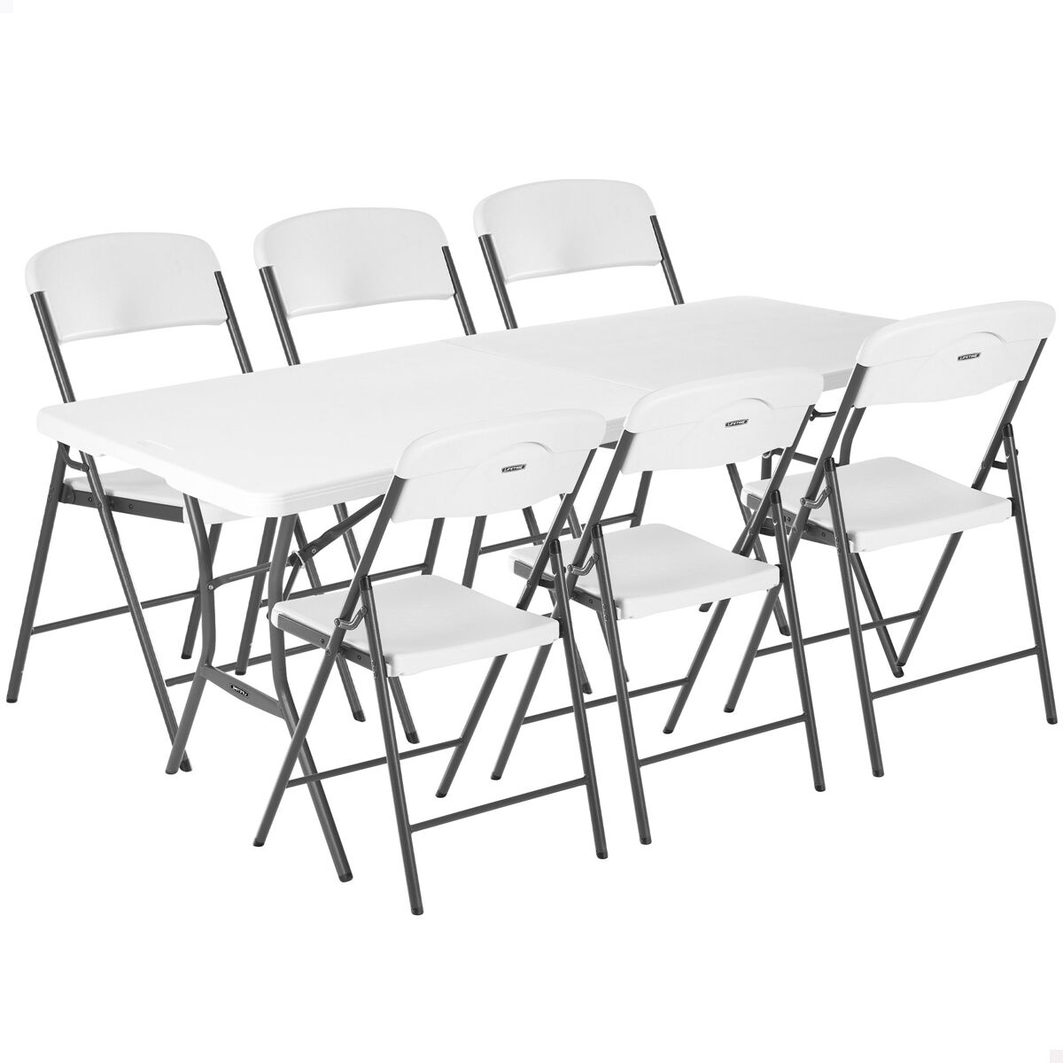 Pack mesa plegable + 6 sillas plegables Lifetime