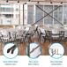 Pack mesa redonda plegable + 8 sillas plegables Lifetime Pack mesa redonda plegable + 8 sillas plegables Lifetime Blanco