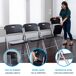 Pack mesa plegable + 6 sillas plegables Lifetime Pack mesa plegable + 6 sillas plegables Lifetime Negro