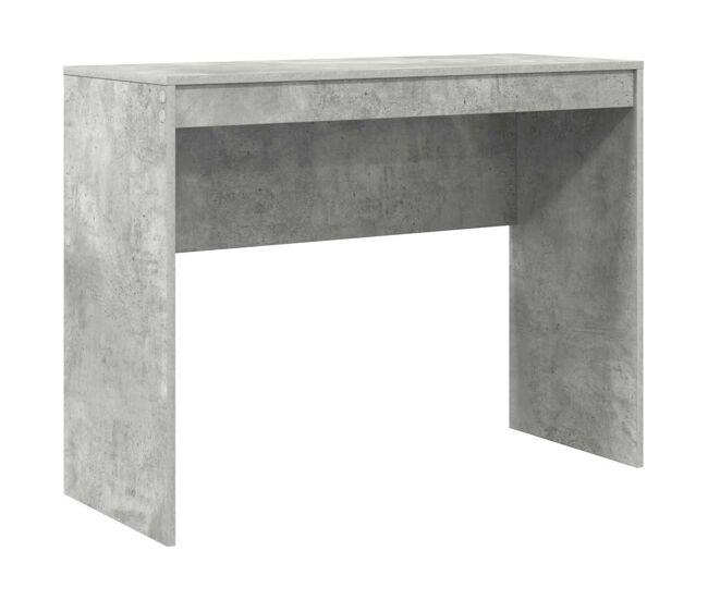 Escritorio - mesa de ordenador gris hormigón 100 x 40 x 76 cm madera contrachapada