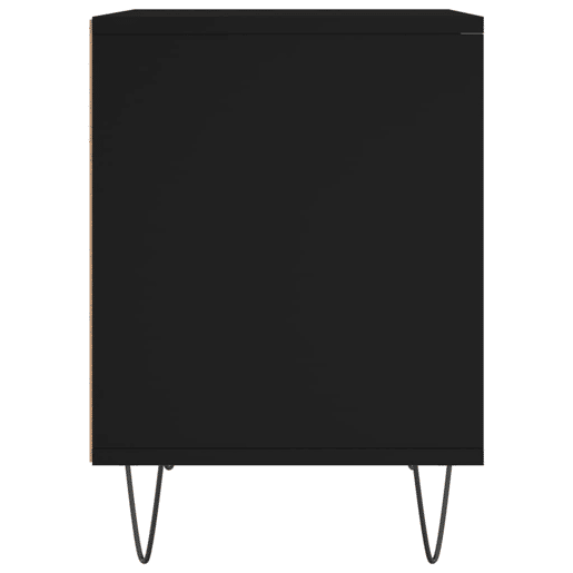 Lote de 2 Mesas De Cabeceira - Mesinhas De Cabeceira 40x35x50 cm derivados de madeira preto