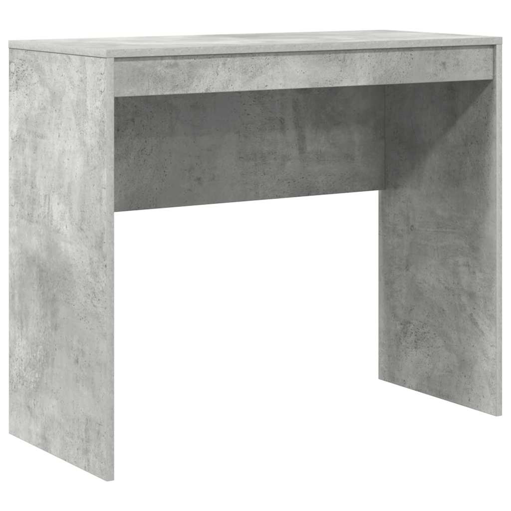 Escritorio - mesa de ordenador gris hormigón 90 x 40 x 76 cm madera contrachapada