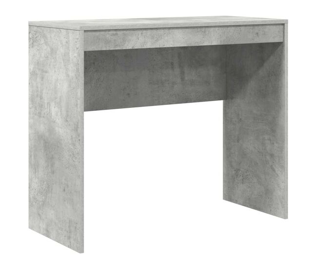 Escritorio - mesa de ordenador gris hormigón 90 x 40 x 76 cm madera contrachapada