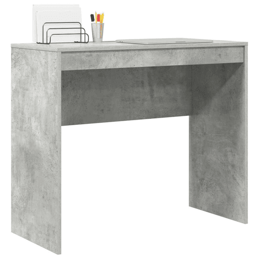 Secretária Escrivaninha de computador - Cinzento cimento 90 x 40 x 76 cm Madeira processada
