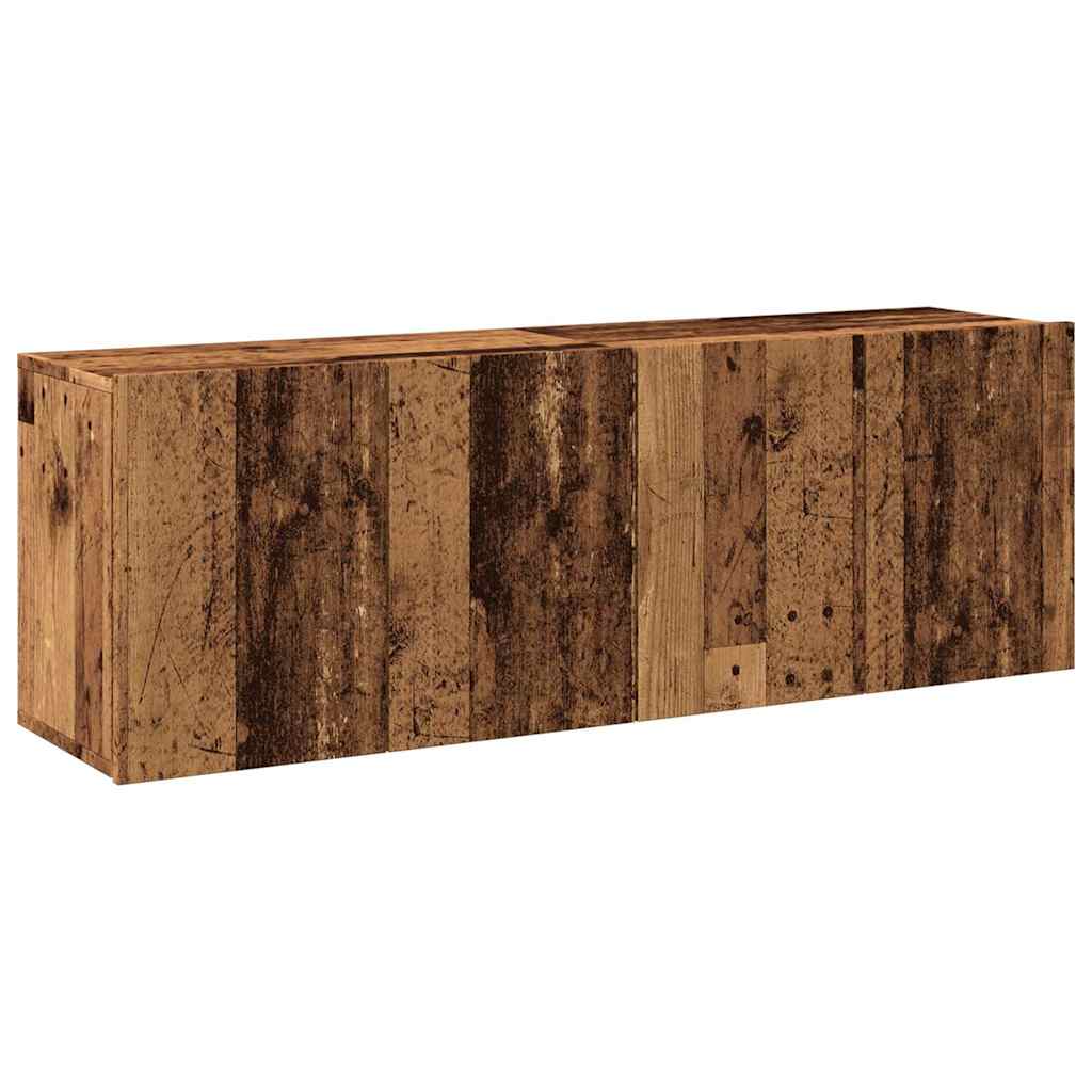 muebles para tv de pared 2 uds madera envejecida 60x30x41 cm