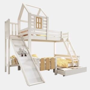Beliche de madera maciza 140x200(90x200)cm,branco