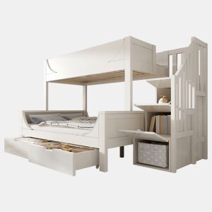 Beliche de madera maciza 140x200(90x200)cm,branco