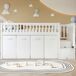 Cama alta de madera de pino Cama alta de madera de pino Blanco