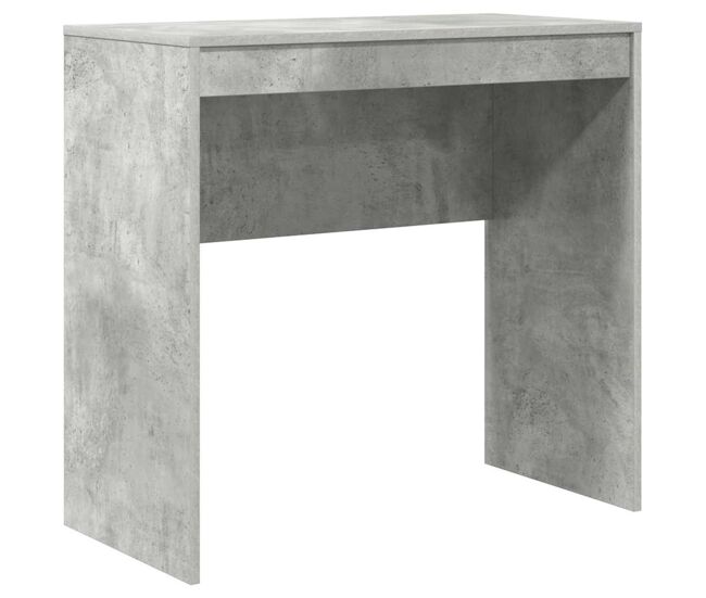 Escritorio - mesa de ordenador gris hormigón 80 x 40 x 76 cm madera contrachapada