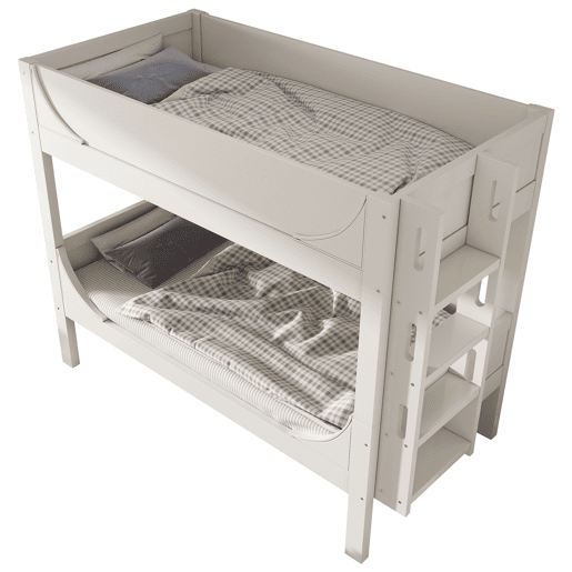 Beliche de madera maciza 90x200cm,branco