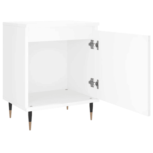 Lote de 2 Mesas De Cabeceira - Mesinhas De Cabeceira 40x30x50 cm derivados de madeira branco