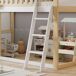 Cama alta de madera de pino Cama alta de madera de pino Natural/ Blanco
