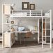 Cama alta de metal 144x234 Cama alta de metal 144x234 Blanco