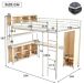 Cama alta de metal 144x234 Cama alta de metal 144x234 Blanco