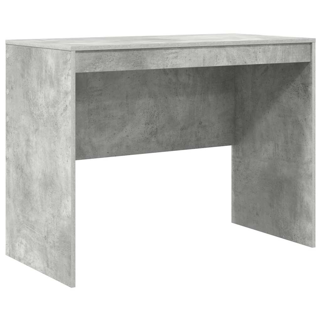 Escritorio - mesa de ordenador gris hormigón 100 x 50 x 76 cm madera contrachapada