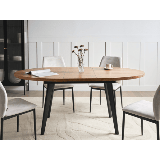 Beliani Mesa de jantar extensÃvel DUTTON Beliani Mesa de jantar extensÃvel DUTTON