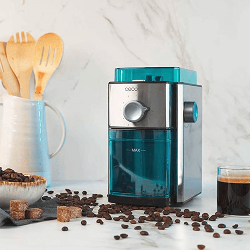 Cecotec Moinho elétrico de café de aço inoxidável com 150 W, 17 níveis de moagem e capacidade para 12 chávenas.