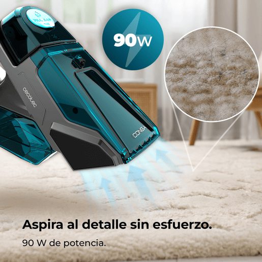 Cecotec Limpador Aspirador de Estofos e Tapetes de Mão sem Cabo Conga MotorHand Carpet&Spot Clean 2000
