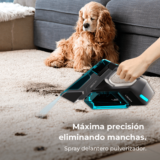 Cecotec Limpador Aspirador de Estofos e Tapetes de Mão sem Cabo Conga MotorHand Carpet&Spot Clean 2000
