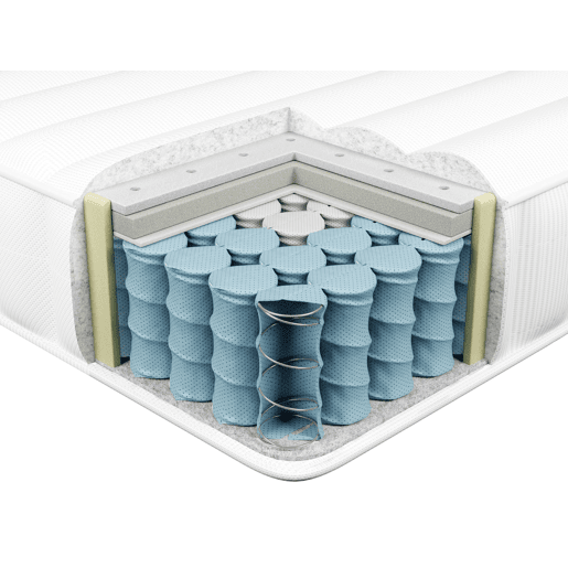Beliani Colchão híbrido com sistema de 7 zonas SPRINGY