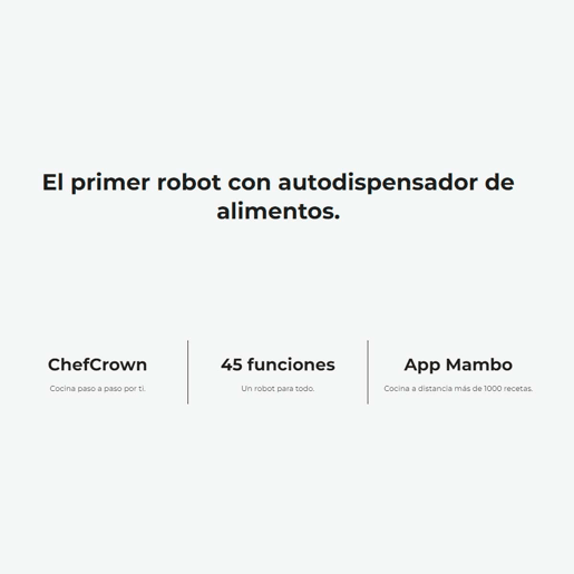 Cecotec Robô de cozinha multifunções com distribuidor de alimentos.
