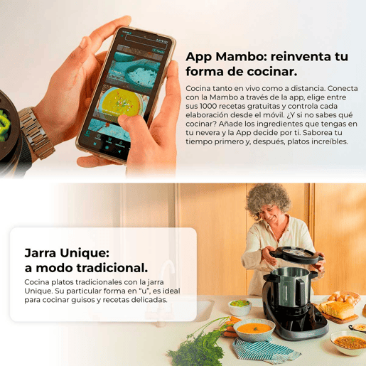 Cecotec Robô de cozinha multifunções com distribuidor de alimentos.