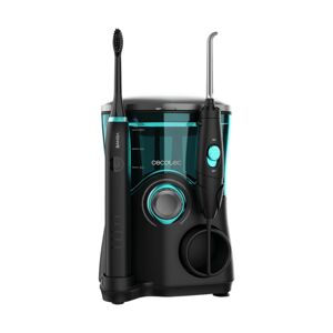 Cecotec Centro de limpeza dental: irrigador com 600 ml de capacidade, 10 níveis de pressaõ, 7 cabeças e escova de dentes elétrica com 5 modos.