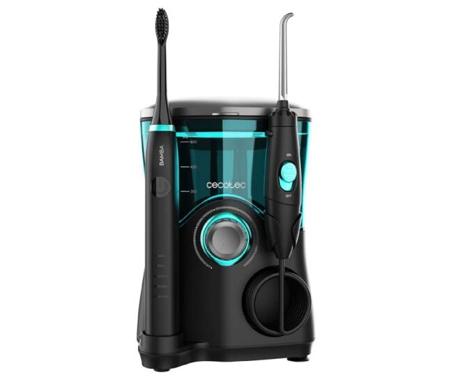 Cecotec centro de estación bucal o dental bamba toothcare jet clean. 18w, irrigador 600ml de capacidad, 10 niveles de presión