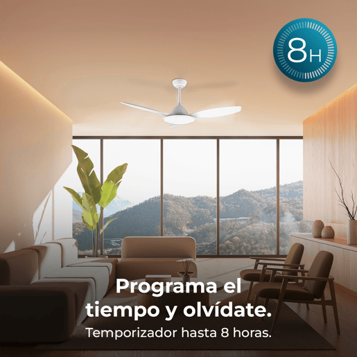 Ventilador de Teto com Luz Cecotec EnergySilence 4800 36 W Branco (3000-6500 K)
