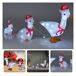 Set de 3 Patos decorativos Navideños con Luces LED y temporizador Set de 3 Patos decorativos Navideños con Luces LED y temporizador Rojo