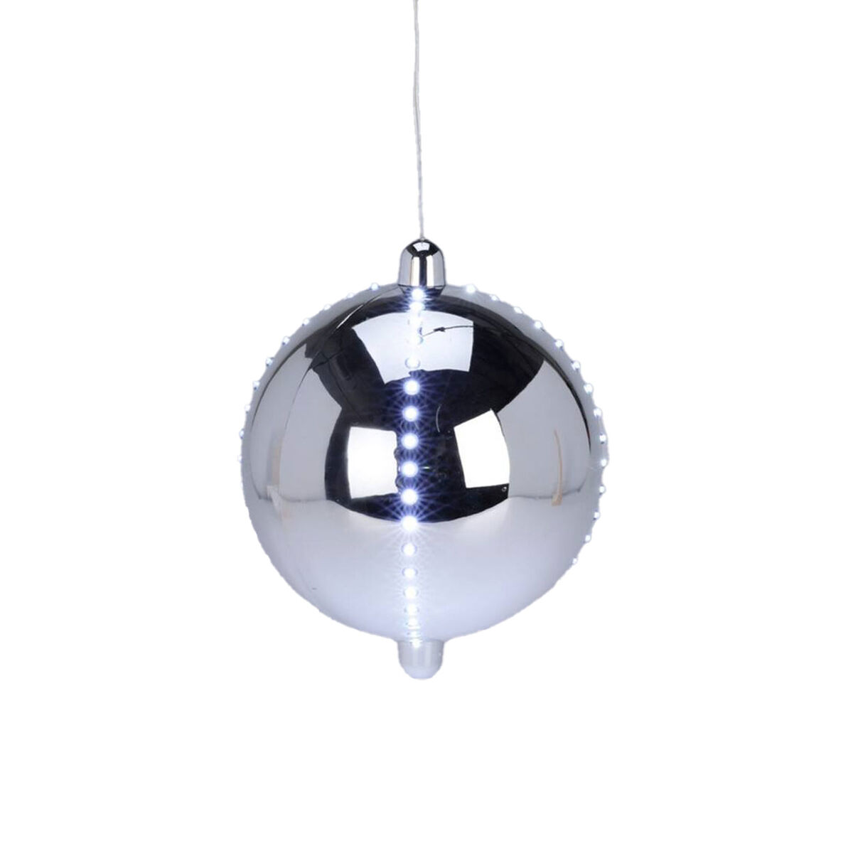 Well Home Bola de Navidad LED con 4 tiras de luces
