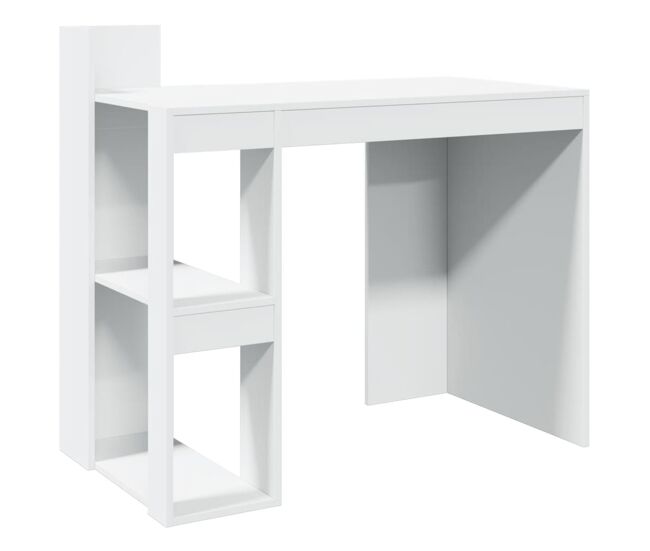 Escritorio - mesa de oficina madera ingeniería blanco 103,5x56,5x94 cm