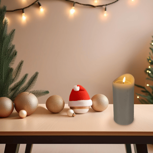 Vela LED com efeito gelatinoso Well Home