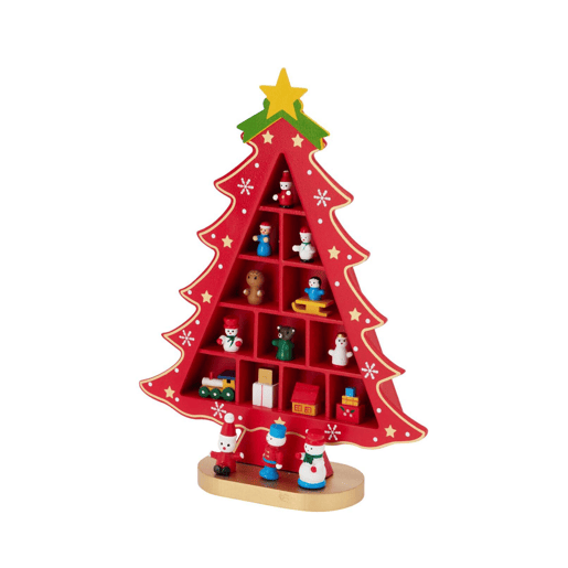 Estatueta de Árvore de Natal Well Home em MDF com Decoração