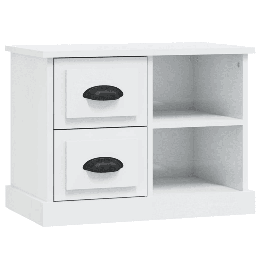 Mesa De Cabeceira - Mesinha De Cabeceira 60x35,5x45 cm branco brilhante Mesa De Cabeceira - Mesinha De Cabeceira 60x35,5x45 cm branco brilhante