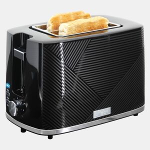 Briebe TA1169BLK Elegance Torradeira Ranhura Larga 2 Fatias, 7 Níveis de tostagem, Grelha de Aquecimento, Descongelação, 870, Preto